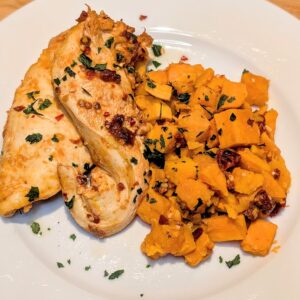 Chipotle Glazed Chicken & Sweet Potatoes