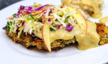 Fried Pork Chops With Caramelized Onion Gravy