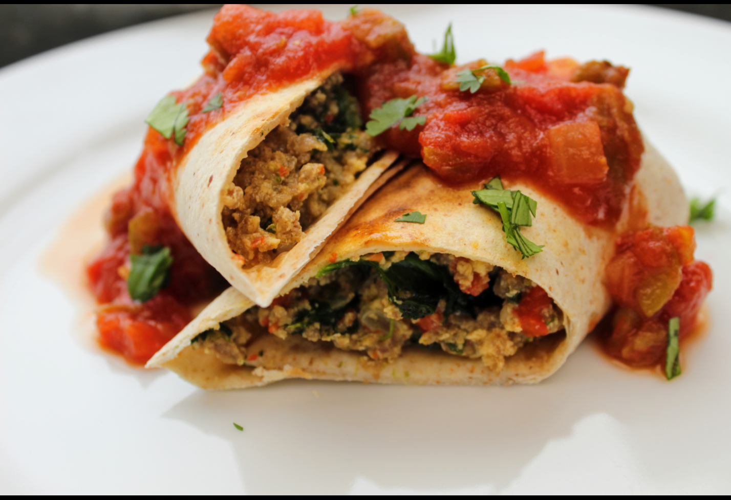 Turkey Sausage Breakfast Burrito