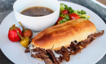 Toasted French Dip Sandwiches