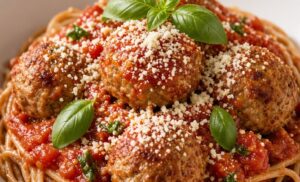 Spaghetti & Turkey Meatballs