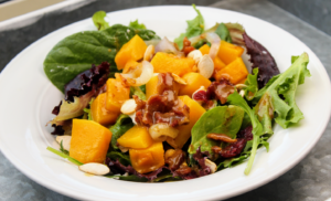 Butternut Squash Salad with Bacon Dressing