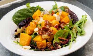 Butternut Squash Salad with Bacon Dressing