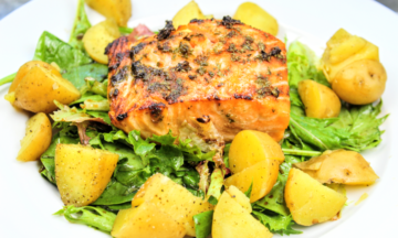 Balsamic Salmon & Salad