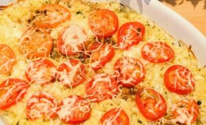 Tomato Basil Spaghetti Squash Bake