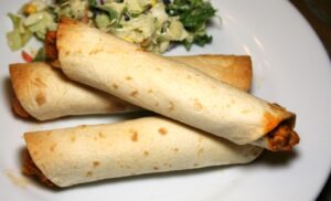 Baked Buffalo Chicken Taquitos
