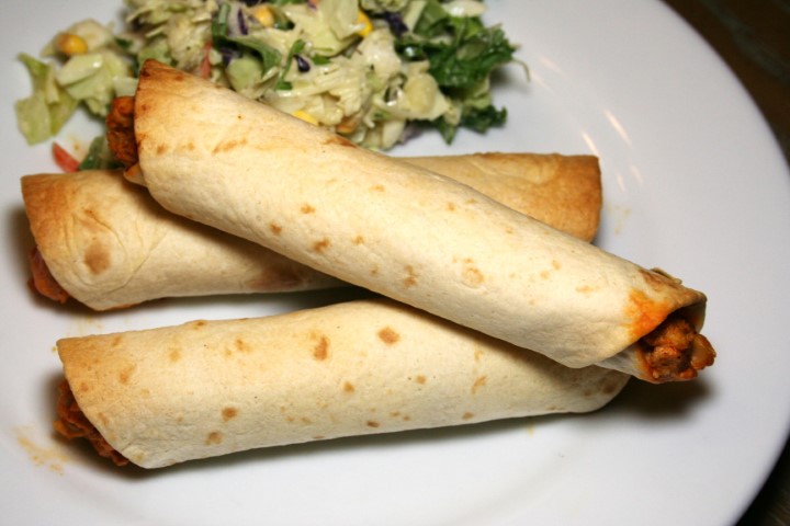 Baked Buffalo Chicken Taquitos