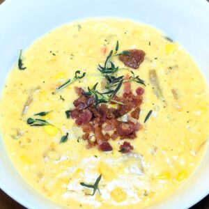 Creamy Spicy Corn Chicken Corn Chowder
