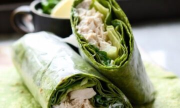Light Chicken Caesar Wrap