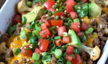 Keto Cauli Nacho Crumble