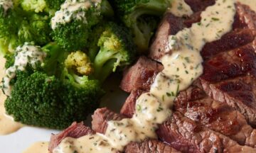 Keto Steak & Broccoli with Bearnaise Sauce