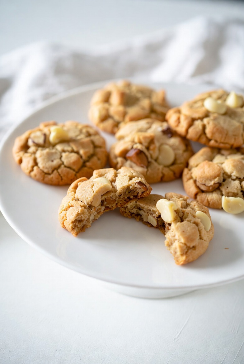 Keto Macadamia & White Chocolate Cookies
