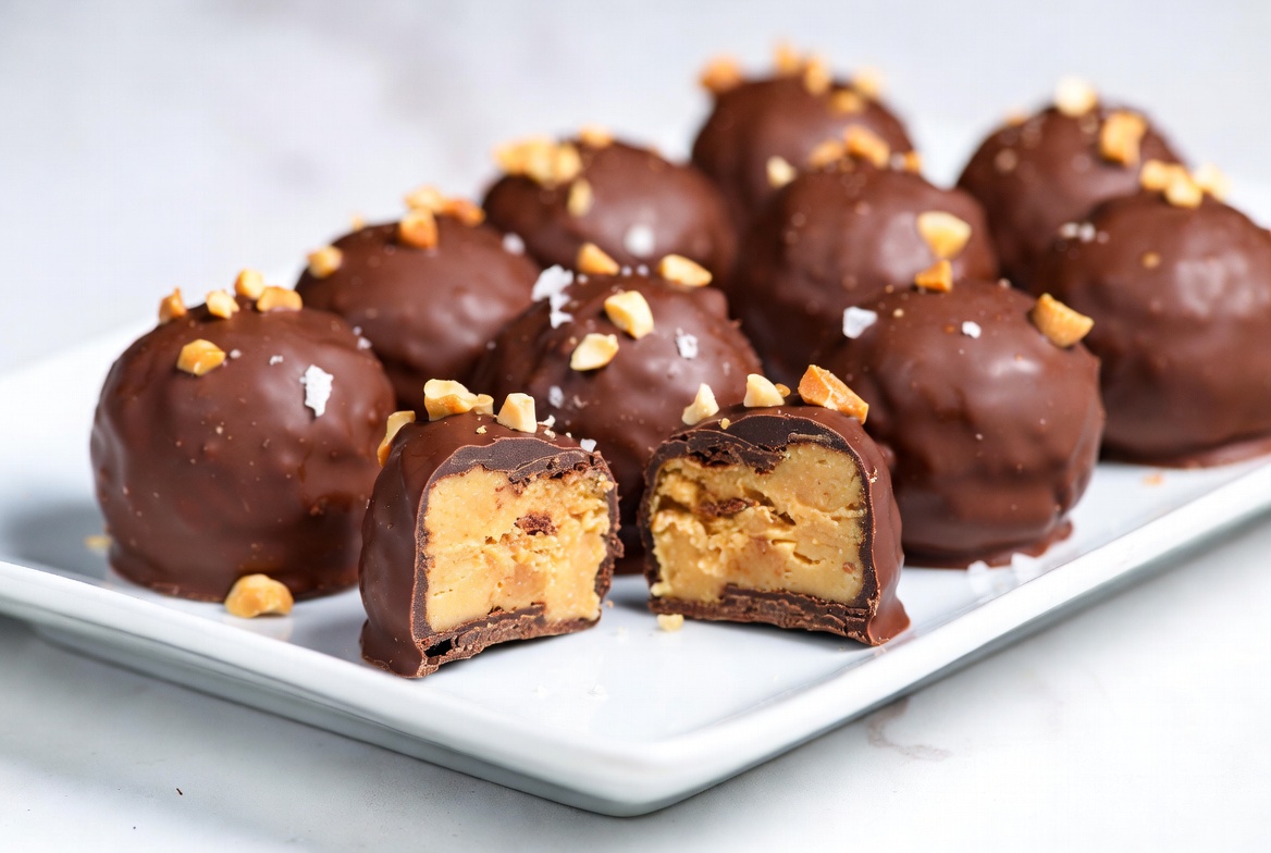 Keto Chocolate Peanut Butter Fat Bombs