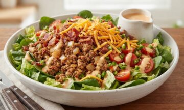 Keto Bacon Cheeseburger Salad