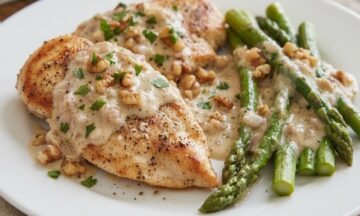 Keto Creamy Chicken & Asparagus